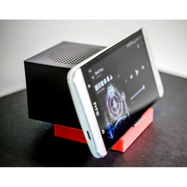 HTC CASSA ST-A100 SPEAKER VIVAVOCE ORIGINALE BLUETOOTH BOOMBASS BLACK-RED /